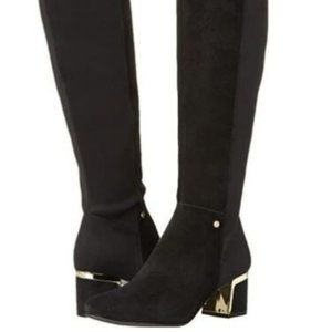 DKNY Suede Past Knee Boot